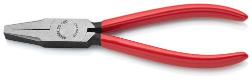 Blunt-nosed pliers, fluted sponges 35 mm, L-180 mm, black, 1-k handles