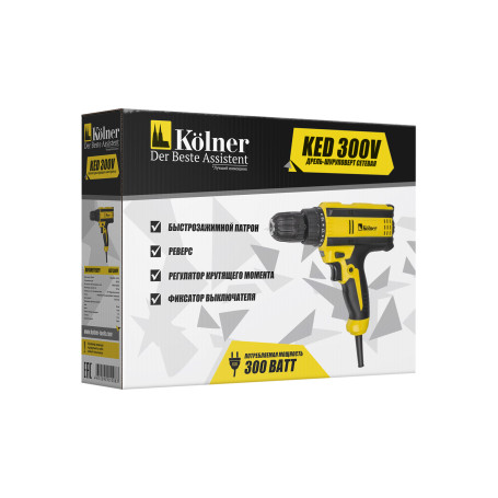 Network drill-screwdriver KOLNER KED 300V