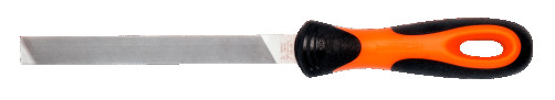 Напильник плоский с закругленной кромкой с рукояткой ERGO 150 мм, насечка драчевая