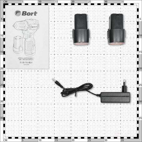 Дрель-шуруповерт аккумуляторная BORT BAB-16-BLK (2x2Ah+ЗУ)