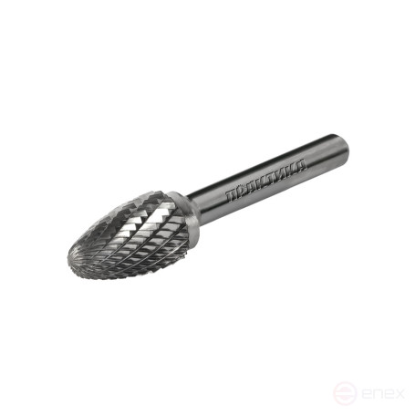 Борфреза твердосплавная ПРАКТИКА тип F параболическая,16 х 25 мм, хвостовик 6 мм (243-974)