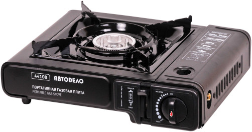 Портативная газовая плита с переходником в кейсе (АвтоDело) 44108