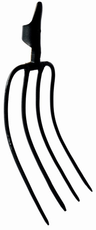 Hay pitchfork with a wooden handle 740 mm and a handle VSCH2P