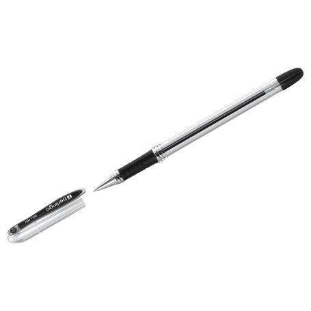 Berlingo ballpoint pen "I-10" black, 0.4 mm, grip
