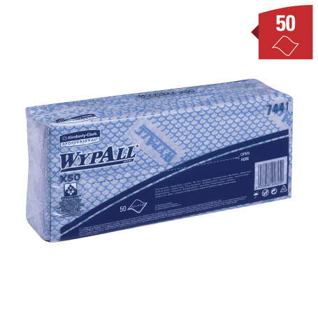 Waipol X50, blue, 1 layer, 6x50l. (6 packs x 50 sheets)