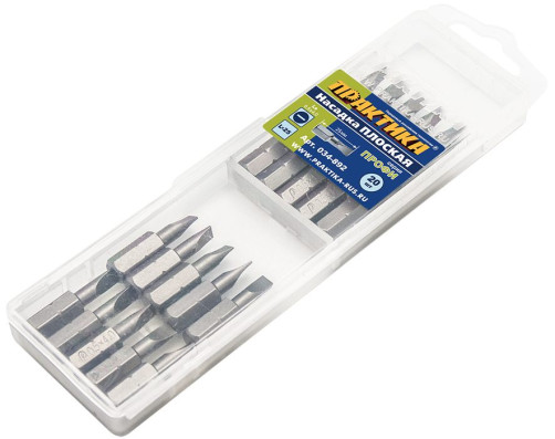 Screwdriver bit PRACTICE "Profi" LS-0.5x4.0mm 25mm (20pcs), cassette