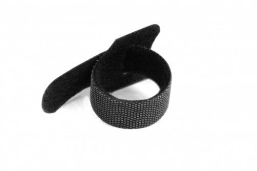 WASN-150-BK-10 Cable clamp, Velcro with soft closure, 150x15 mm, black (10 pcs.)
