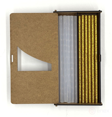 Клеевые стержни ПрофКлей-8233 ассорти (прозрачные - золото), 11х200 мм, 14 шт, 280 г