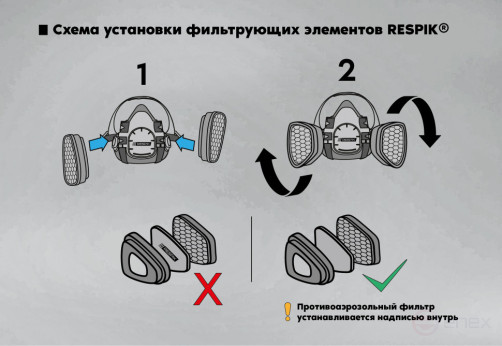 Комплект от пыли RESPIK® D802, размер M