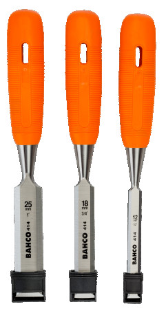 Set of 3 chisels 414 series: 12, 18, 25mm