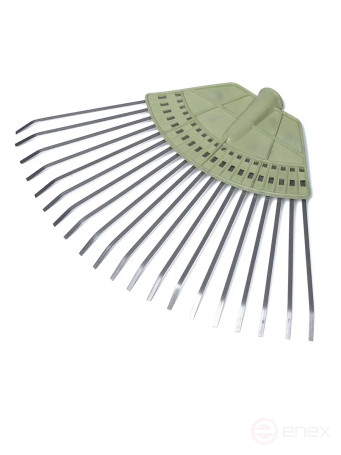 Грабли веерные пластинчатые (20 зубов) б/ч - с пластиковой основой 1,0 х 5мм