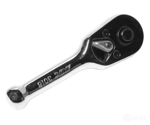 Ключ трещотка 1/4" 45 зубьев 89мм укороченная металлическая рукоятка JTC