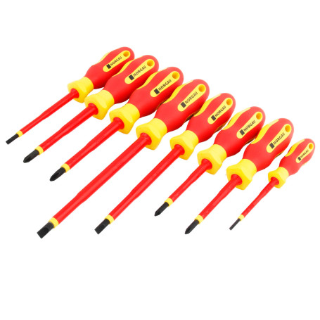 Set of dielectric screwdrivers NORGAU Industrial NSB171-008, 8 pieces