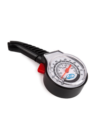 Tire pressure gauge plastic in a blister silver