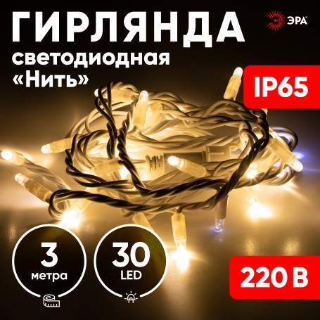 LED Christmas Garland ERA ERAPS-WK3 Outdoor Thread 3M Warm Light 30LED