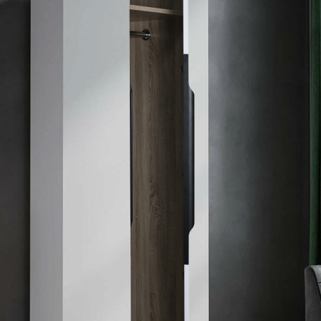 Handle meb. overhead alum. LINEA 576/597 matt black, AKS
