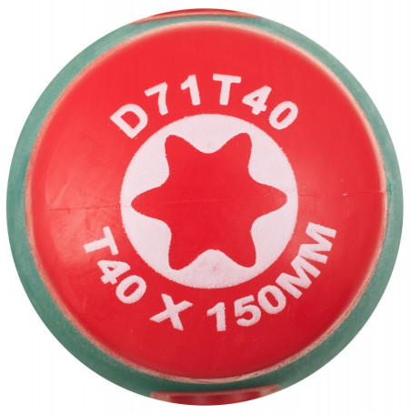 D71T40 TORX® ANTI-SLIP GRIP core screwdriver, T40x150