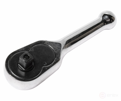 Ключ трещотка 1/4" 45 зубьев 89мм укороченная металлическая рукоятка JTC