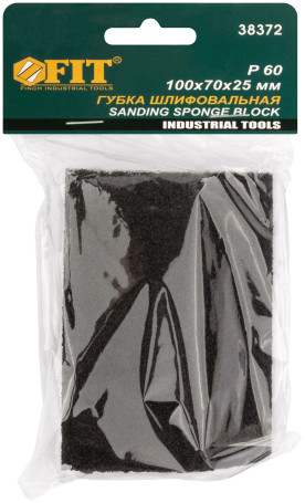 Angle grinding sponge, aluminum-oxide, 100x70x25 mm, medium hardness P 60
