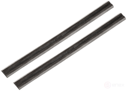 Ножи для рубанка электрического двусторонние, высокоуглеродистая сталь, набор 2 шт., 82х5,5 мм