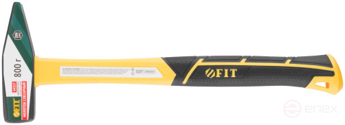 Молоток кованый, фиберглассовая усиленная ручка, Профи 800 гр.