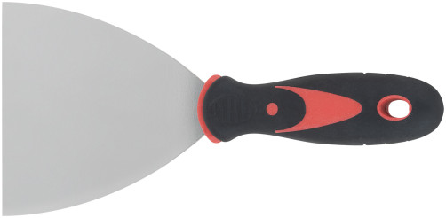 Шпатель, нерж.сталь, прорезиненная ручка 4" (100 мм)
