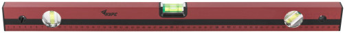 Optima level, 3 eyes, red body, milled working face, 600 mm scale