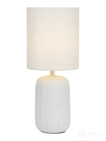 Rivoli Ramona 7041-501 Table Lamp 1 * E14 40W ceramic white with lampshade