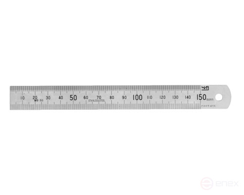 Линейка измерительная 150х19мм металлическая ЧИЗ