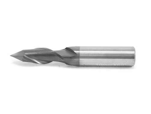 Multifunctional carbide end mill 10 x 20 x 75 angle=60gr P45C Z=2 c/x dx=12 CB235-100.060A-P45C Beltools