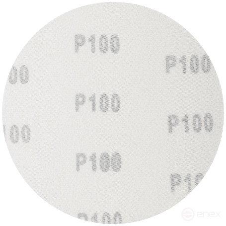 Круги абразивные шлифовальные на ворсовой основе под "липучку" (Р100, 125 мм, 5шт.), Cutop Profi