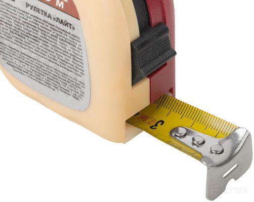 Рулетка пластиковая 2-х цветная "Лайт" 7,5 м x 25 мм