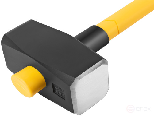 Forged sledgehammer, fiberglass reverse reinforced handle 900 mm, 8 kg