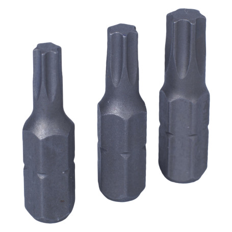 1/4" set of inserts (bits), Torx, T20, T25, T30, 3 pieces KING TONY 1003TQ01