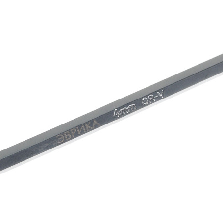 Ключ шестигранный 4мм ER-76404XL: Г-образный экстрадлинный ЭВРИКА /1/16/112