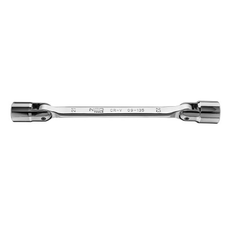 Socket wrench with internal duodecimal, hinged, 21 x 23mm