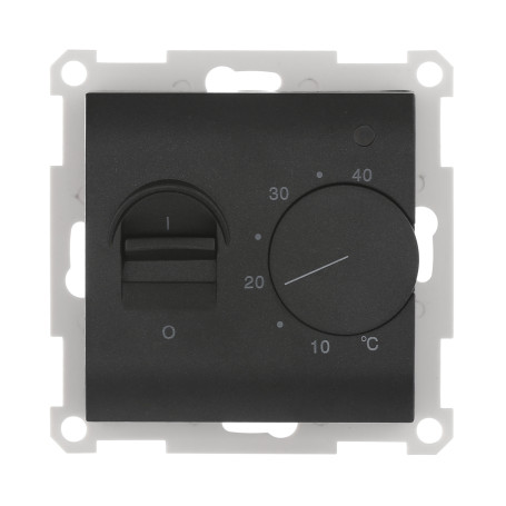 Underfloor heating thermostat complete with sensor (black velvet) LK60, LK80