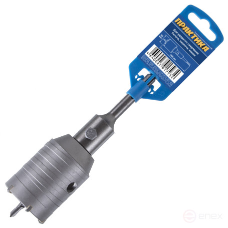 Коронка твердосплавная ПРАКТИКА SDS-Plus ударная 50 мм (1шт.) клипса (917-934)