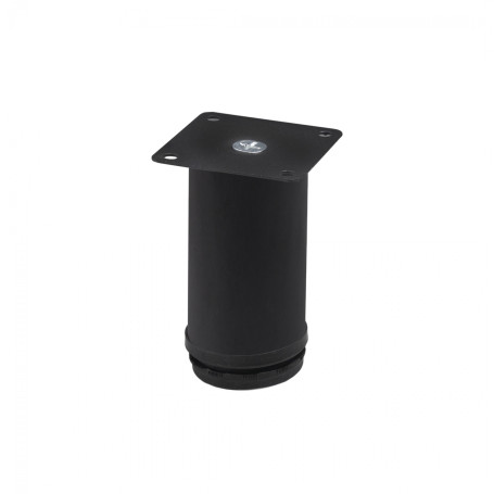 Опора меб. мет. d50 h100 с регул. черный AKS