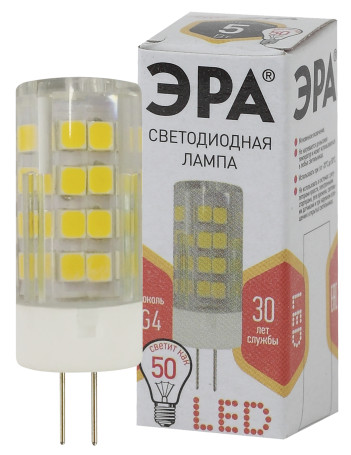 LED ERA Lamp STD LED JC-5W-220V-CER-827-G4 5W Ceramic Capsule Warm White Light G4