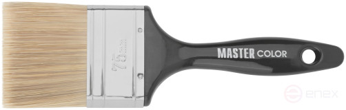 Кисть флейцевая "Wood Master", микс из 3-х видов щетины/филамента, 75х21х64 мм