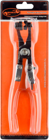 Pliers for self-locking (spring) clamps bent 45* (Avtodor) 40101