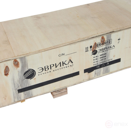 ER-40012 hydraulic floor press 12t with manual drive and pressure gauge (stroke 135mm, working range 90-858mm) EUREKA /1 NEW