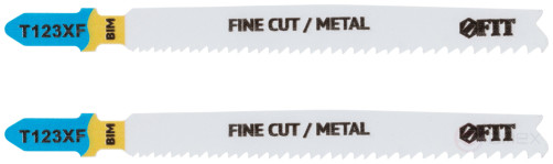 Полотна по алюминию и цвет.мет, HSS, фрезерованные зубья, 100/74 мм, переменный шаг (T123XF), 2 шт.