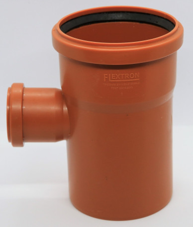 External tee 110 by 50 mm 90 (87.5) degrees Flextron