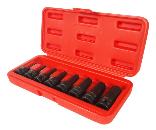 HEX 1/2" H5-19mm Drum Head Set, length 60mm (in case) 8 pieces JTC /1