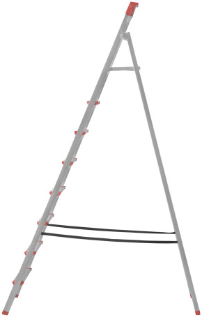 Steel ladder, 8 steps, weight 9.8 kg