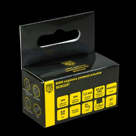 БИМ коронка универсальная, диаметр 20х38 мм, 1/2" BERGER BG1974