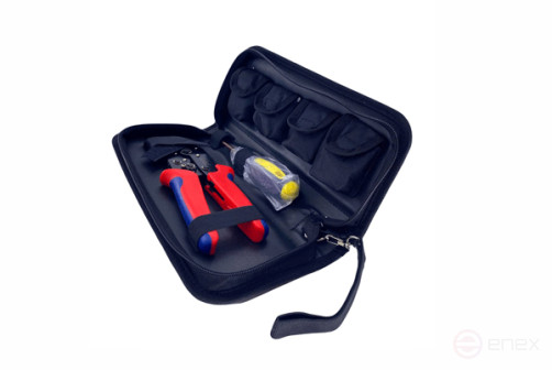 Пресс-клещи обжимные для опрессовки наконечников с комплектом номерных матриц 5 шт, Ripo