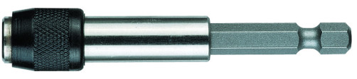 895/4/1 битодержатель с быстрозажимным патроном, с магнитом, хвостовик 1/4" E 6.3, для бит 1/4" С 6.3, 77 мм